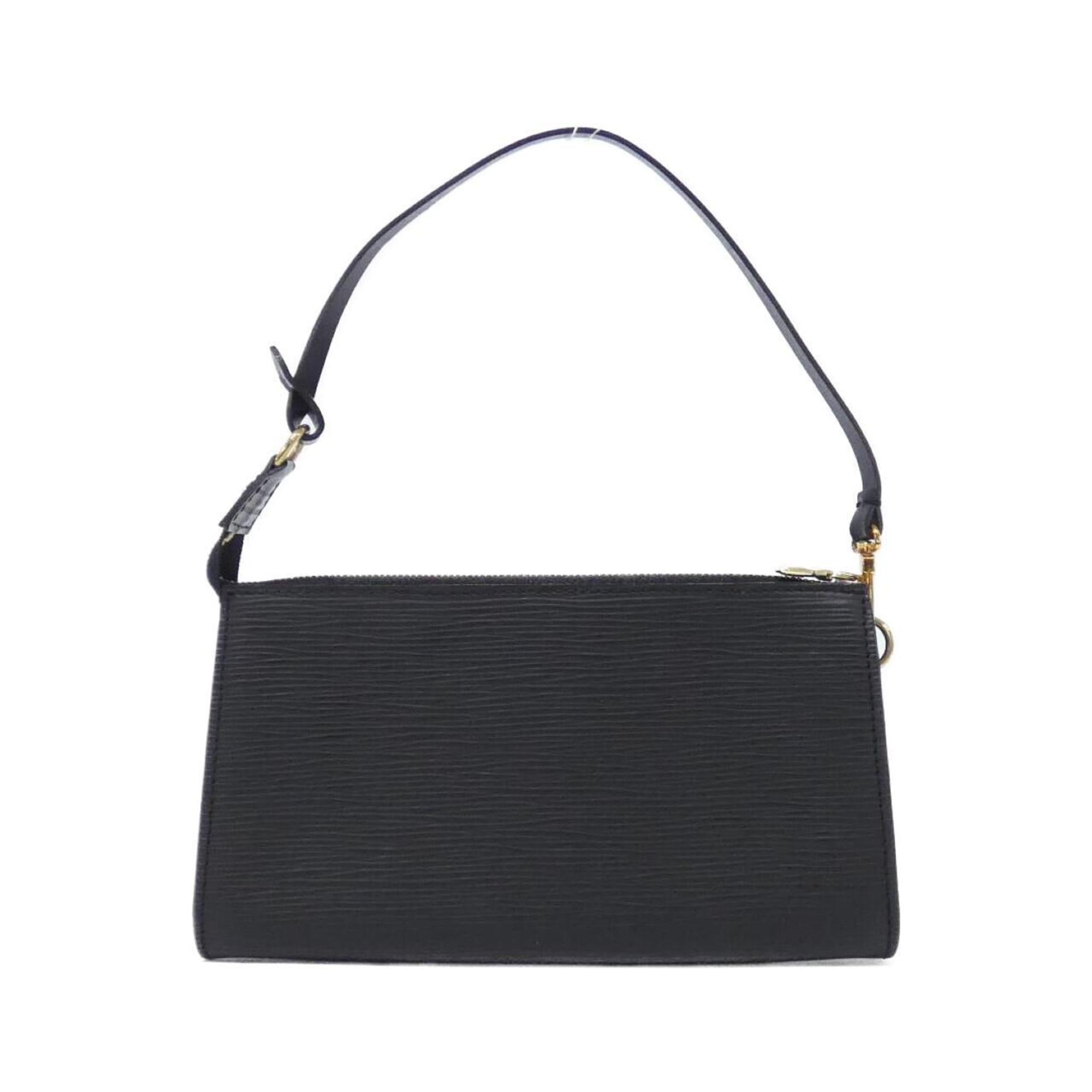 Louis Vuitton Black Leather Pochette Pouch (Pre-Owned)