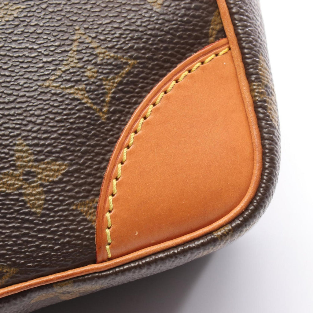 Louis Vuitton Brown Monogram Coated Canvas Leather Shoulder Bag (Pre-Owned)