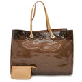 Louis Vuitton Brown Clear Vinyl Leather Beach Bag Shoulder Bag Tote Bag (Pre-Owned)