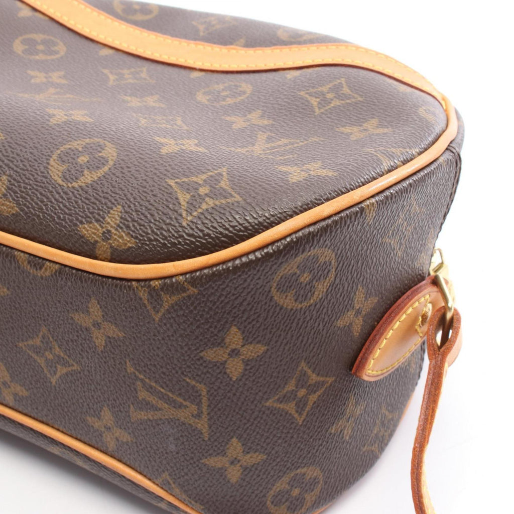 Louis Vuitton Monogram Brown Coated Canvas Leather Shoulder Bag (Pre-Owned)