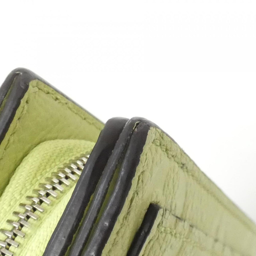 Louis Vuitton Green Vert Leather Wallet (Bi-Fold) (Pre-Owned)