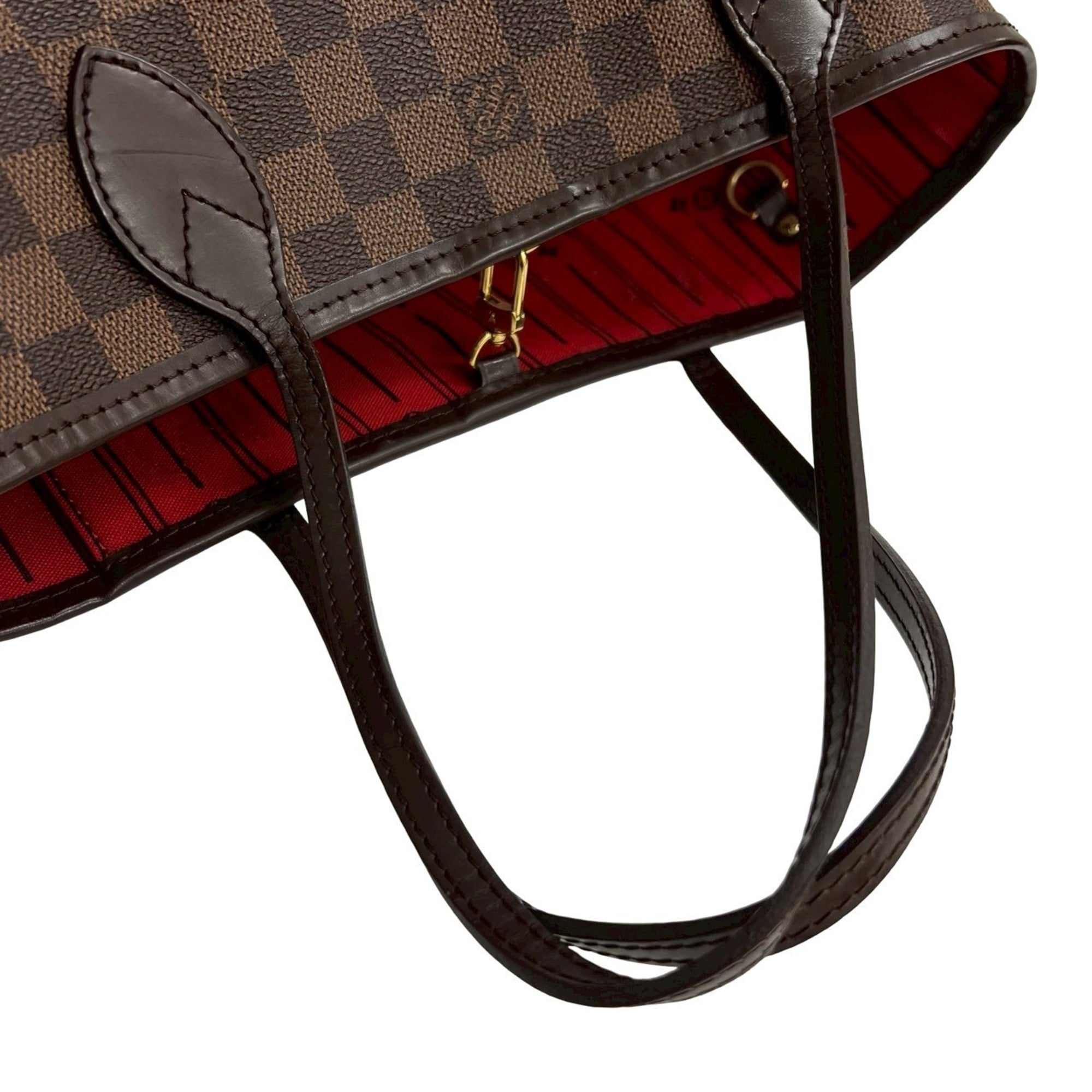 Louis Vuitton Brown Leather Pvc Handbag Shoulder Bag Tote Bag (Pre-Owned)