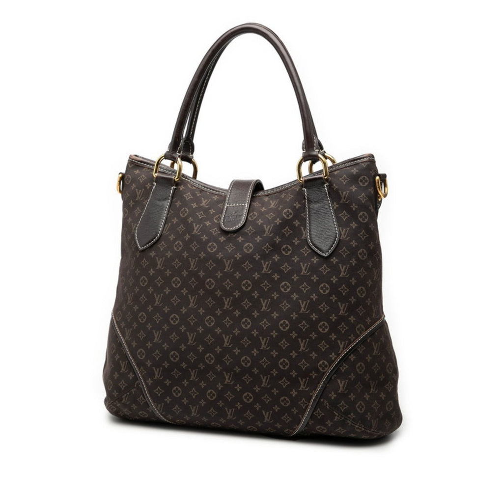 Louis Vuitton Brown Canvas Leather Shoulder Bag Tote Bag (Pre-Owned)