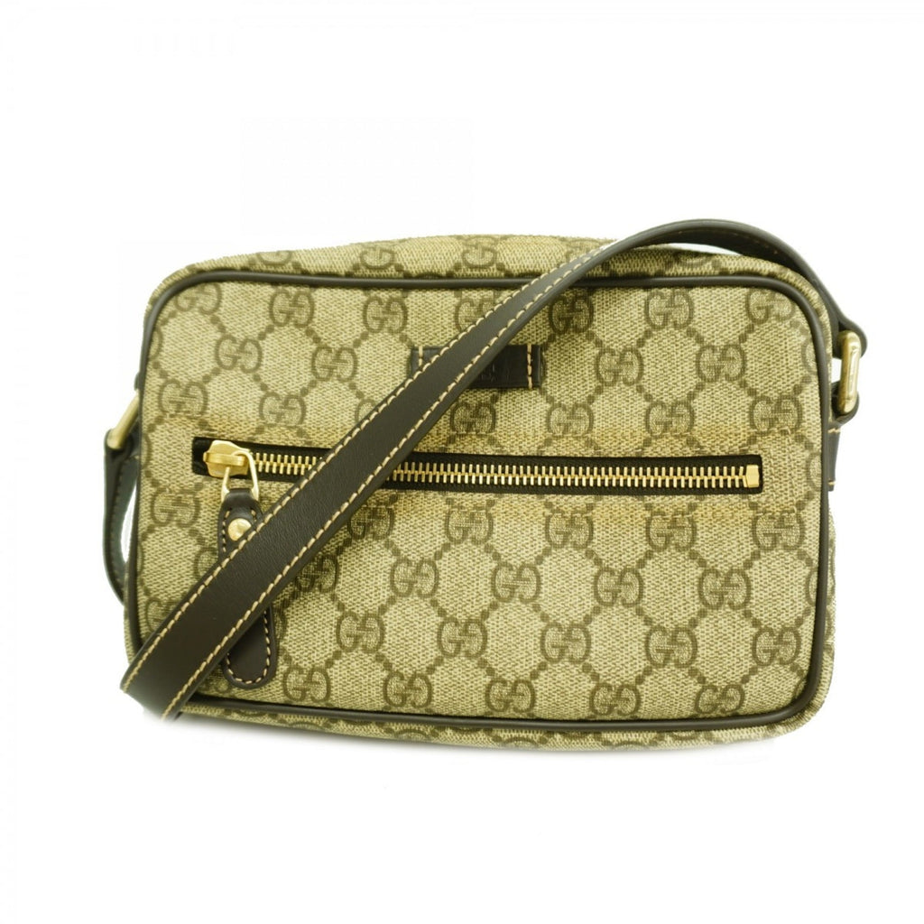 Front Zip Camera Bag GG Coated Canvas Small