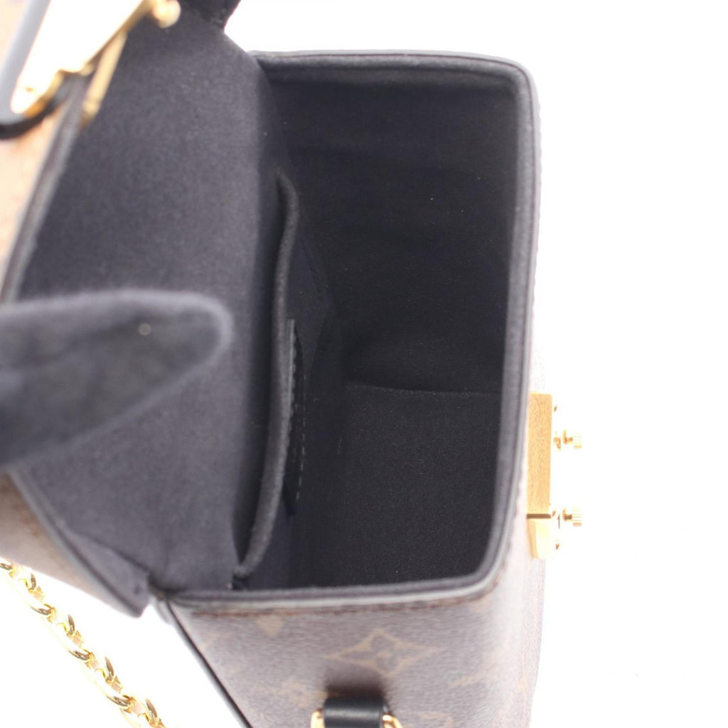 Louis Vuitton Brown Coated Canvas Leather Handbag (Pre-Owned)