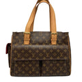 Louis Vuitton Brown Pvc Leather Handbag (Pre-Owned)