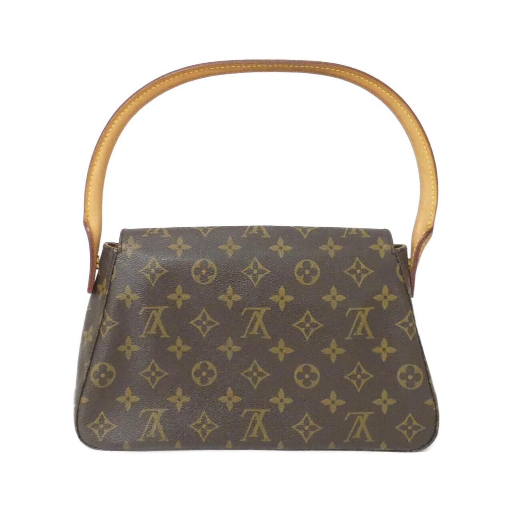 Louis Vuitton Marron Coated Canvas Shoulder Bag (Pre-Owned)