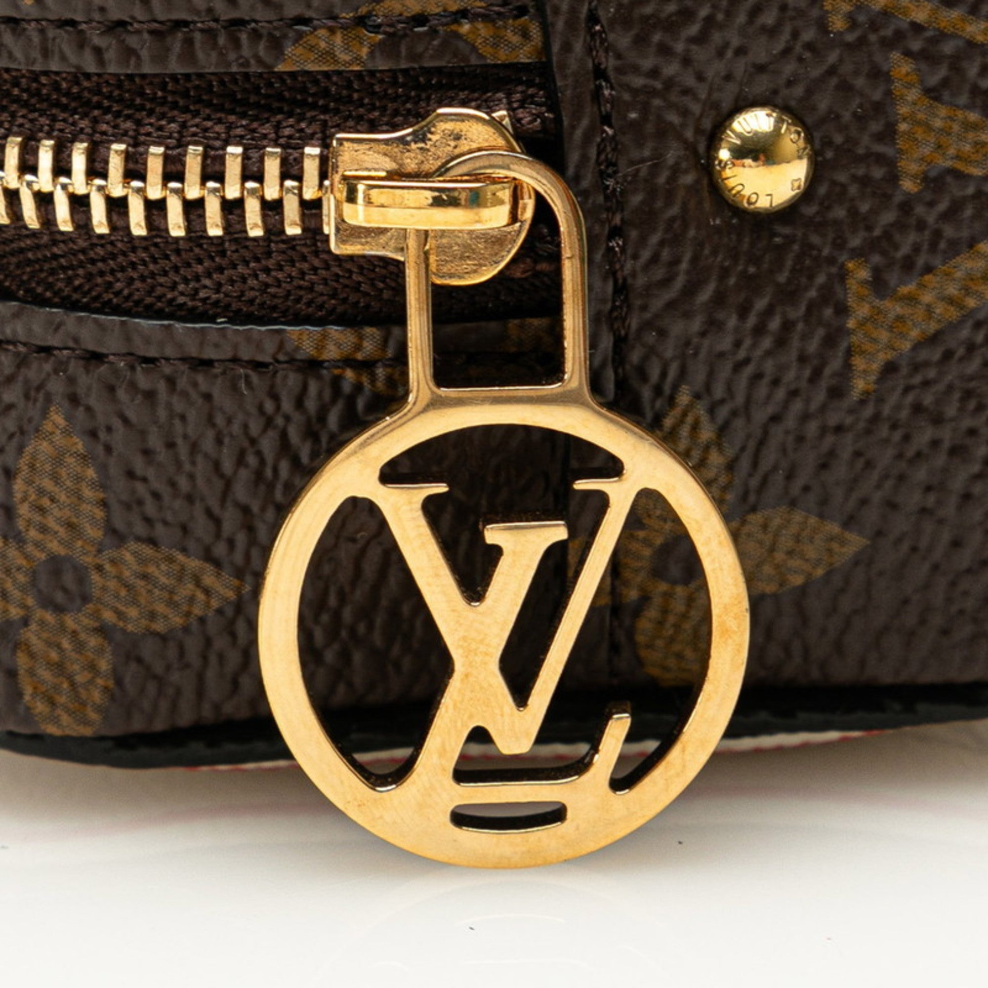 Louis Vuitton Brown Multi-Color Pvc Leather Pouch (Pre-Owned)