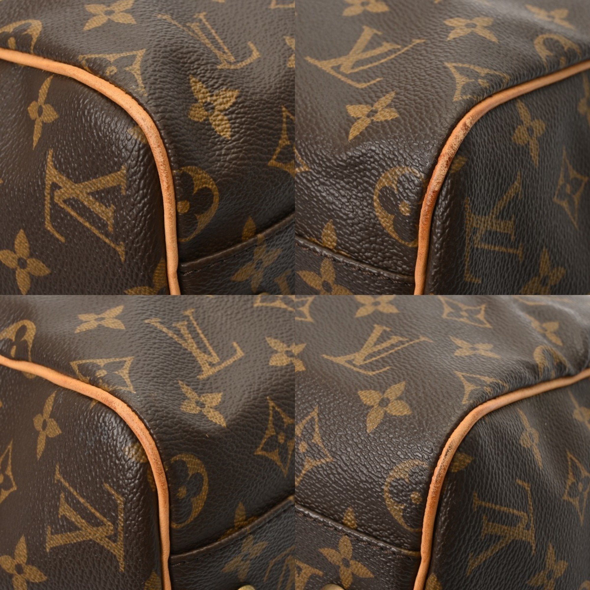 Louis Vuitton Brown Monogram Canvas Boston Bag (Pre-Owned)