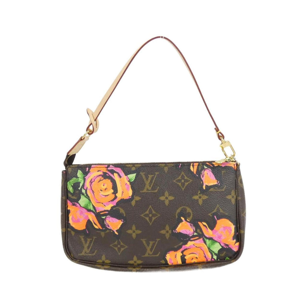 Louis Vuitton Brown Monogram Rose Coated Canvas Pochette Pouch (Pre-Owned)