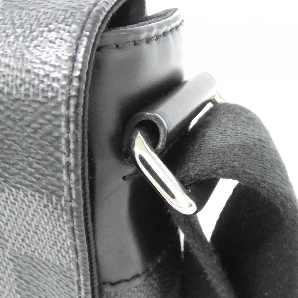 Louis Vuitton Dark Gray Graphite Coated Canvas Shoulder Bag (Pre-Owned)