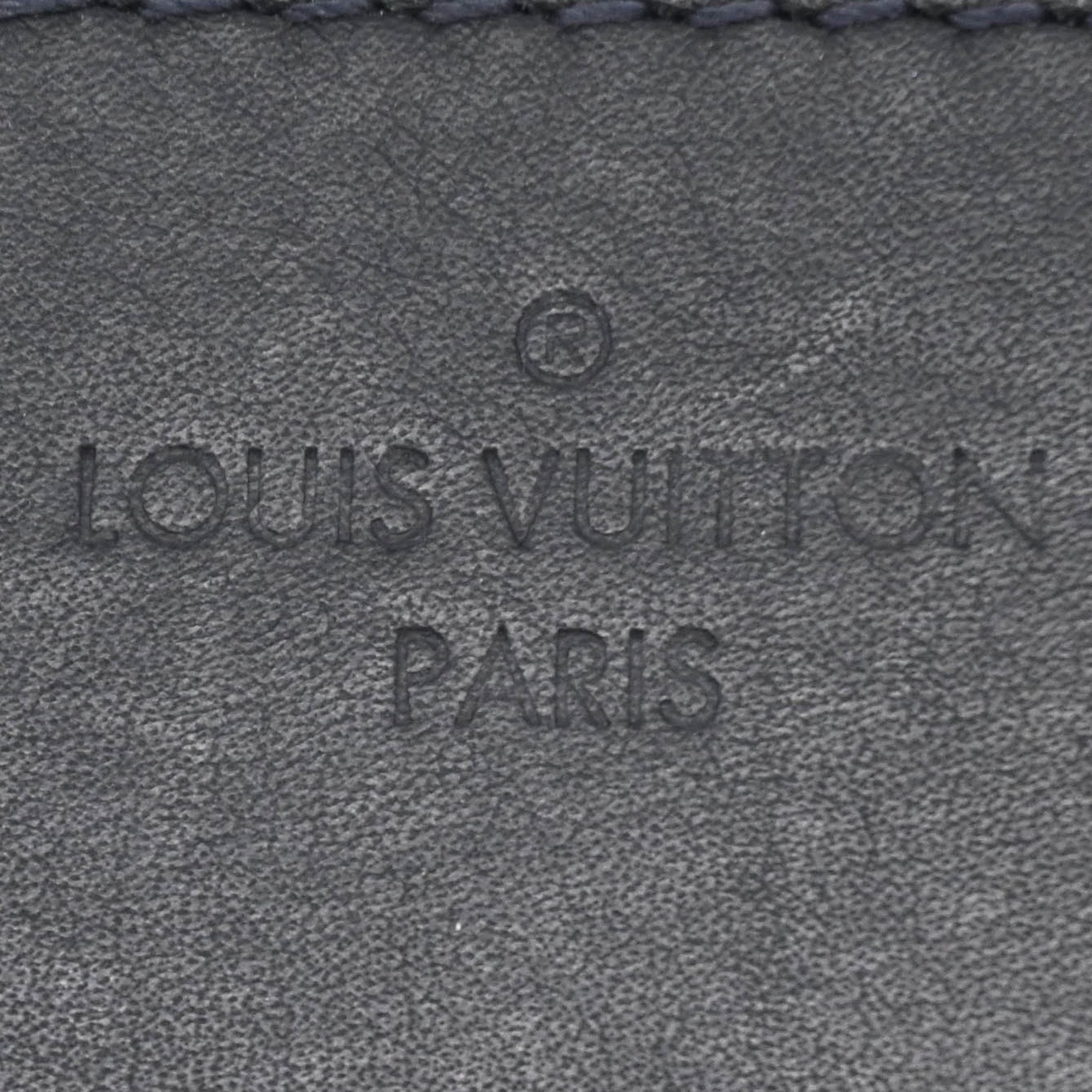 Louis Vuitton Navy White Canvas Backpack (Pre-Owned)