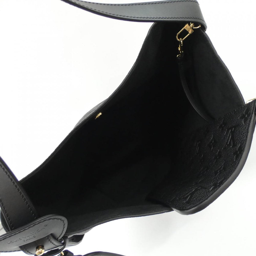 Louis Vuitton Black Leather Shoulder Bag (Pre-Owned)