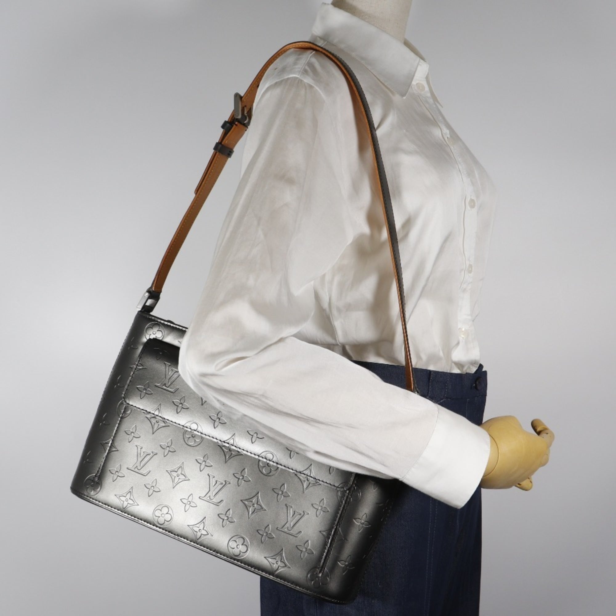 Louis Vuitton Monogram Mat Noir Monogram Mat Shoulder Bag (Pre-Owned)
