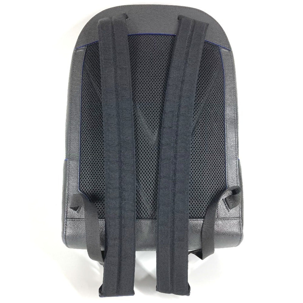 Louis Vuitton Ardoise Bicolor Black Blue Taiga Leather Backpack (Pre-Owned)