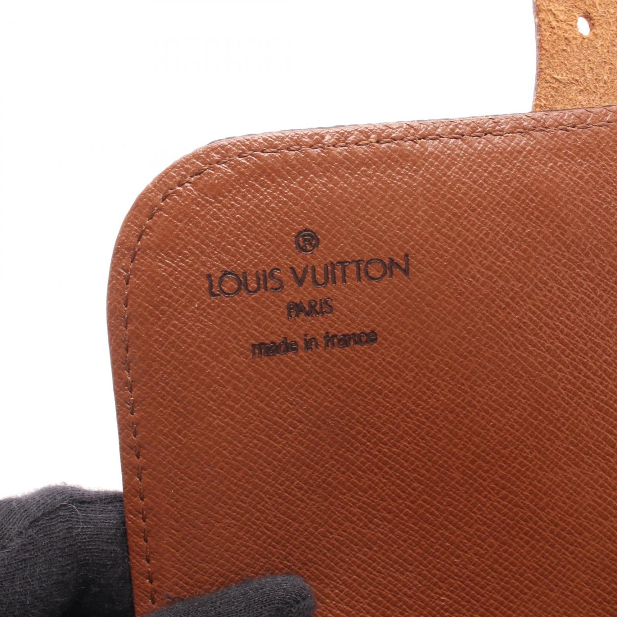 Louis Vuitton Brown Pvc Coated Canvas Monogram Leather Shoulder Bag (Pre-Owned)