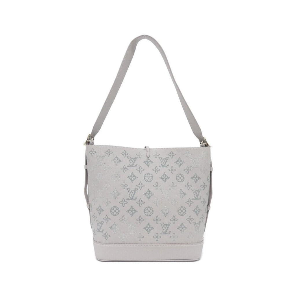 Louis Vuitton Gray Leather Shoulder Bag (Pre-Owned)