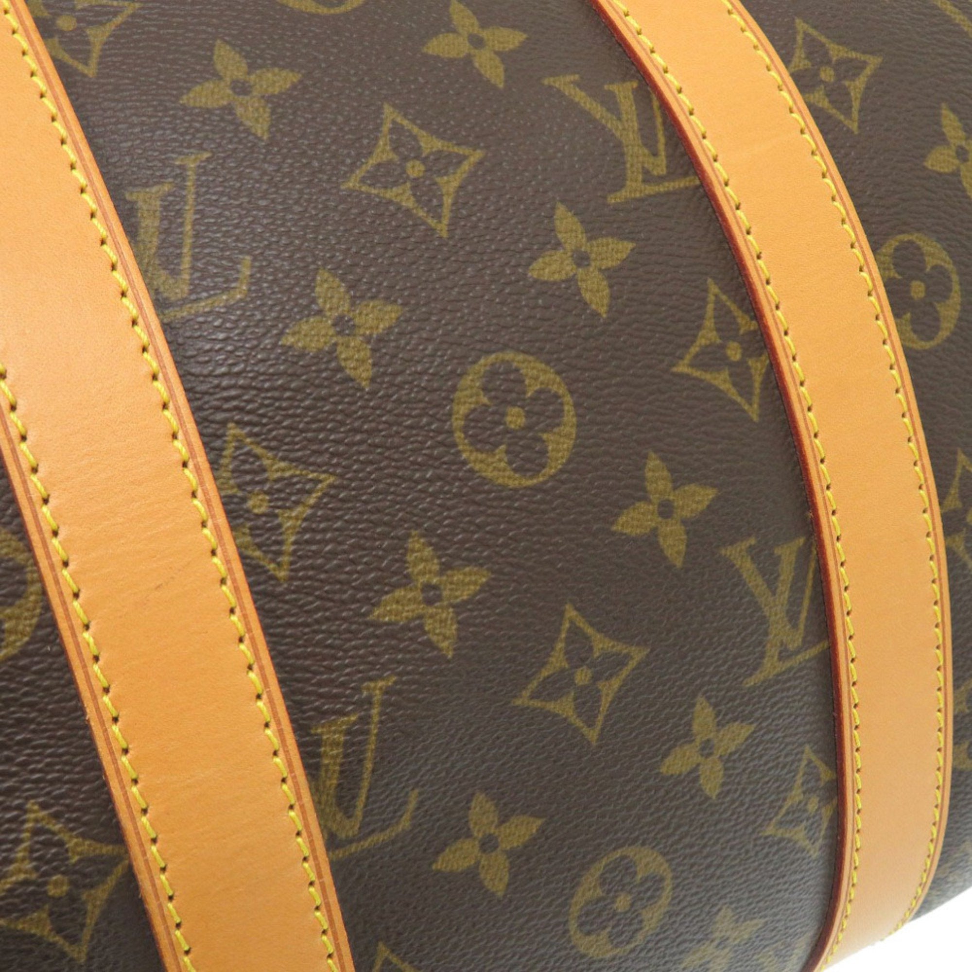 Louis Vuitton Brown Monogram Canvas Boston Bag (Pre-Owned)
