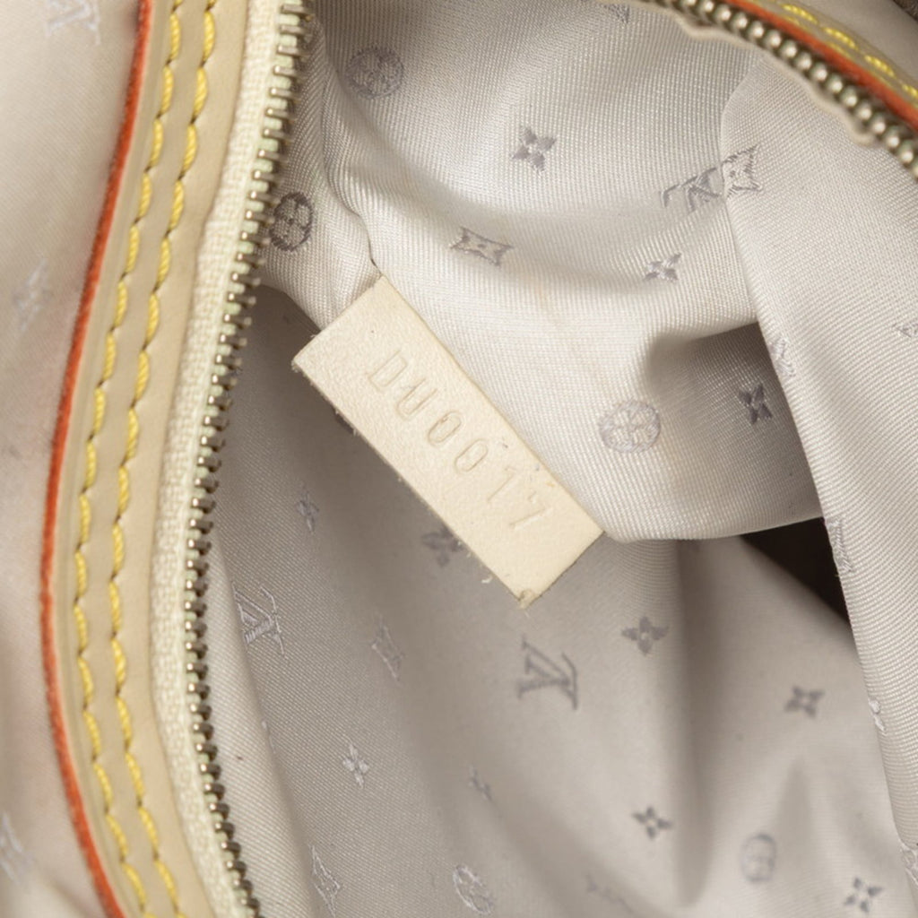 Louis Vuitton Beige Ivory Leather Handbag (Pre-Owned)