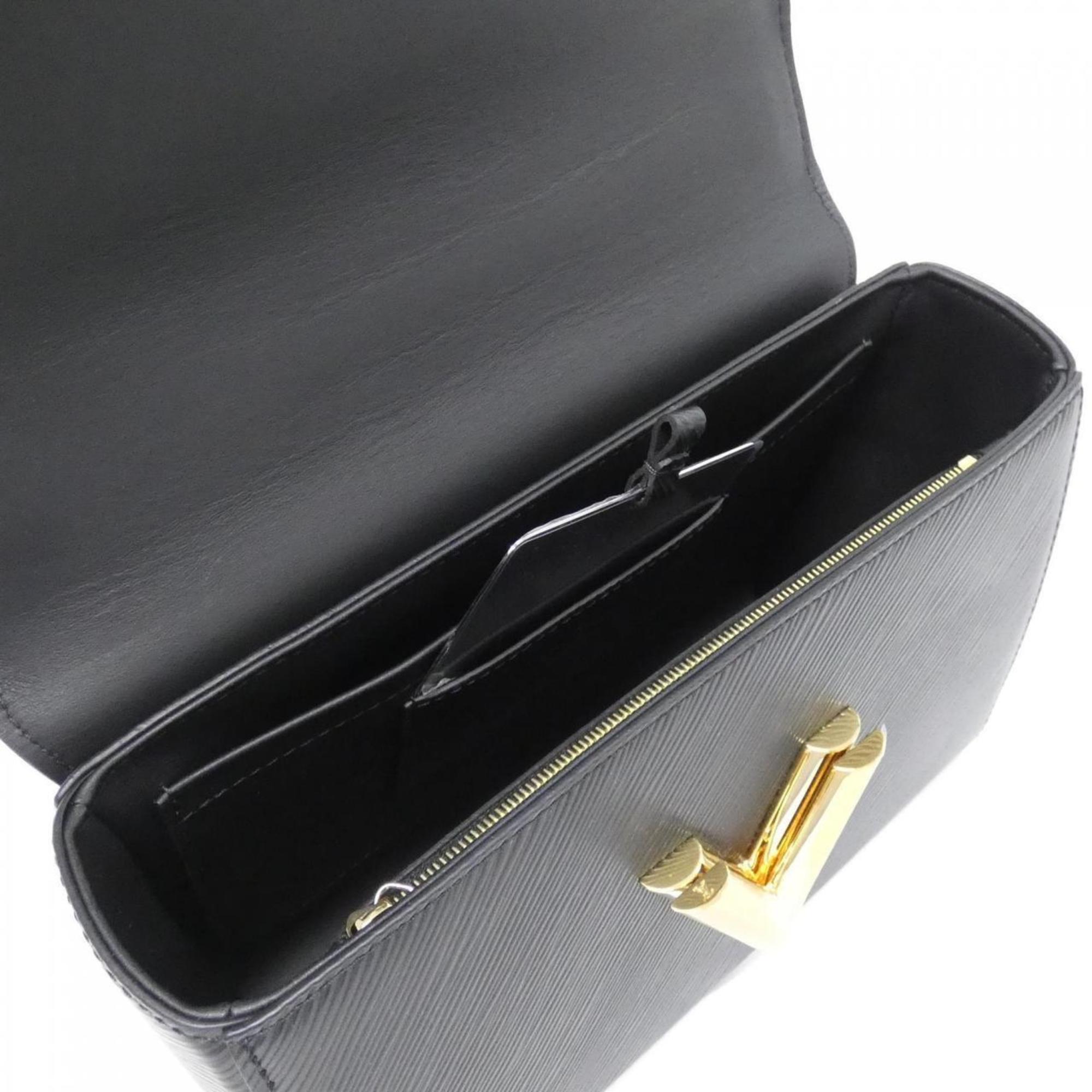 Louis Vuitton Black Leather Shoulder Bag (Pre-Owned)