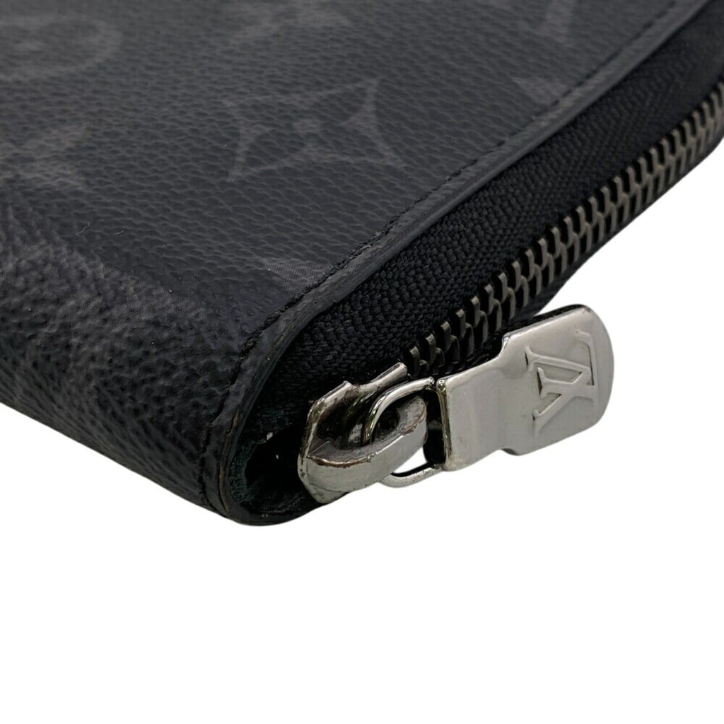 Louis Vuitton Black Leather Long Wallet (Bi-Fold) (Pre-Owned)