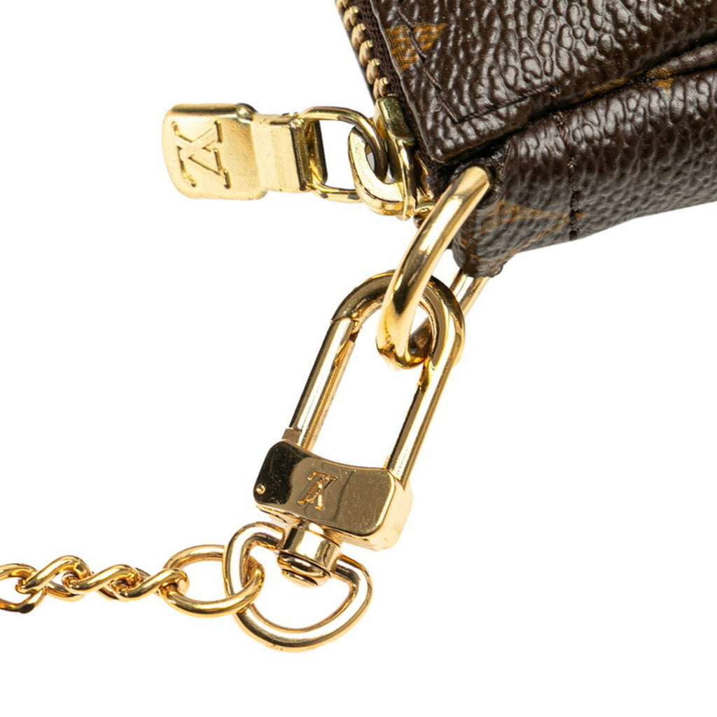 Louis Vuitton Brown Pvc Leather Pochette Pouch (Pre-Owned)