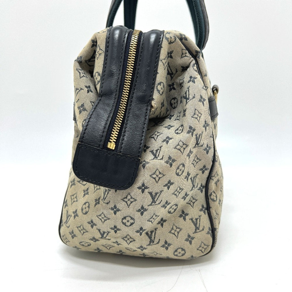 Louis Vuitton Galle Monogram Navy Monogram Mini Boston Bag Handbag (Pre-Owned)