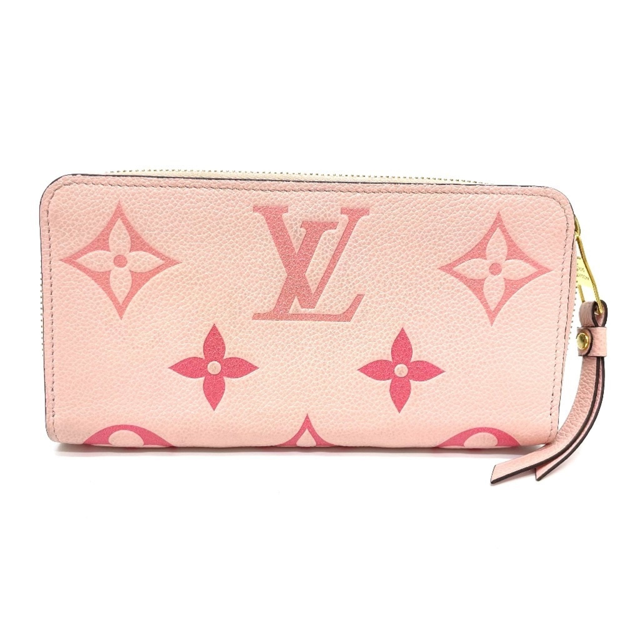 Louis Vuitton Monogram Empreinte Pink Monogram Empreinte Long Wallet (Bi-Fold) (Pre-Owned)