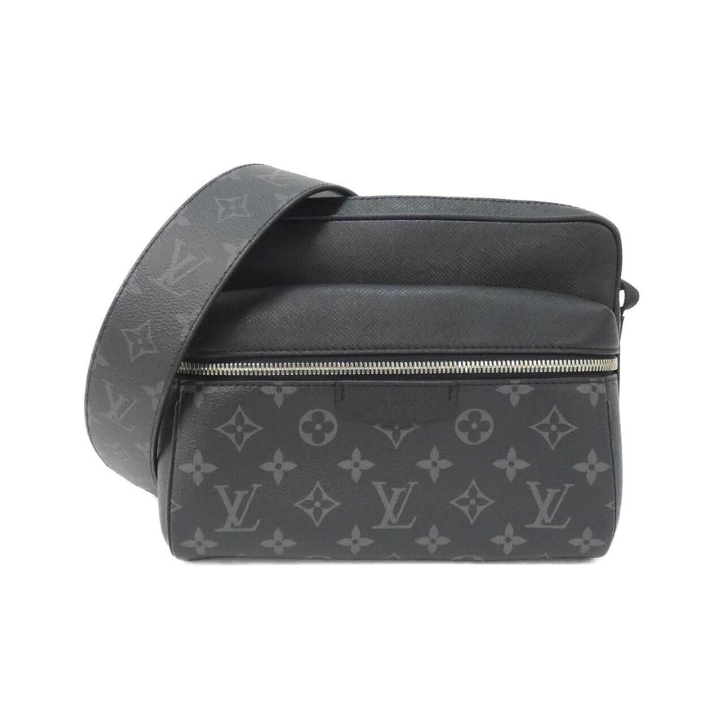Louis Vuitton Black Coated Canvas Leather Shoulder Bag (Pre-Owned)