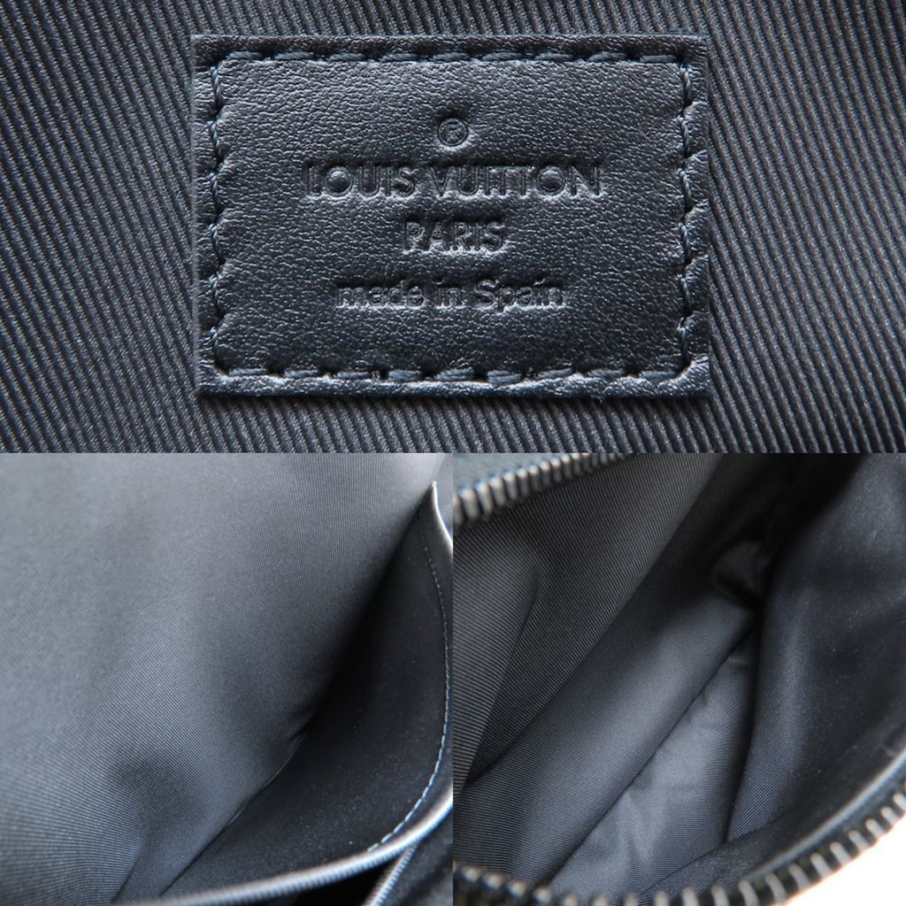 Louis Vuitton Monogram Shadow Noir Leather Backpack (Pre-Owned)