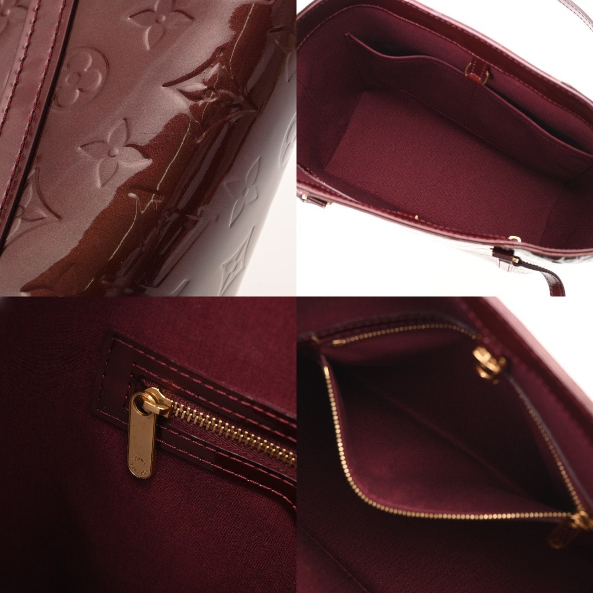 Louis Vuitton Rouge Fauviste Monogram Vernis Handbag (Pre-Owned)