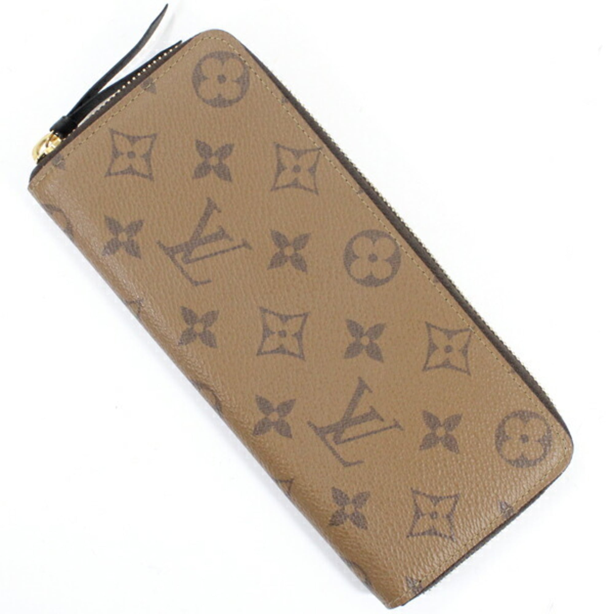 Louis Vuitton Monogram Reverse Light Brown Monogram Reverse Long Wallet (Bi-Fold) (Pre-Owned)