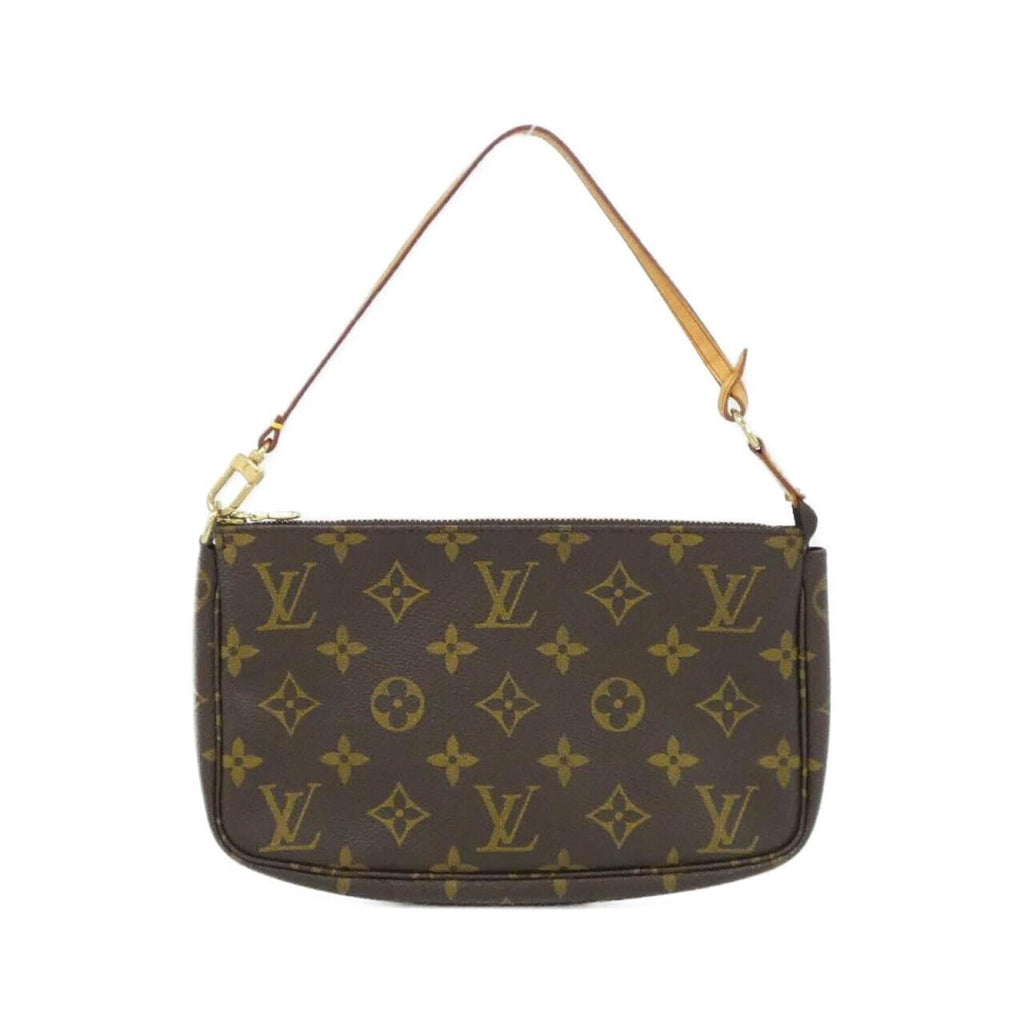 Louis Vuitton Marron Coated Canvas Pochette Pouch (Pre-Owned)