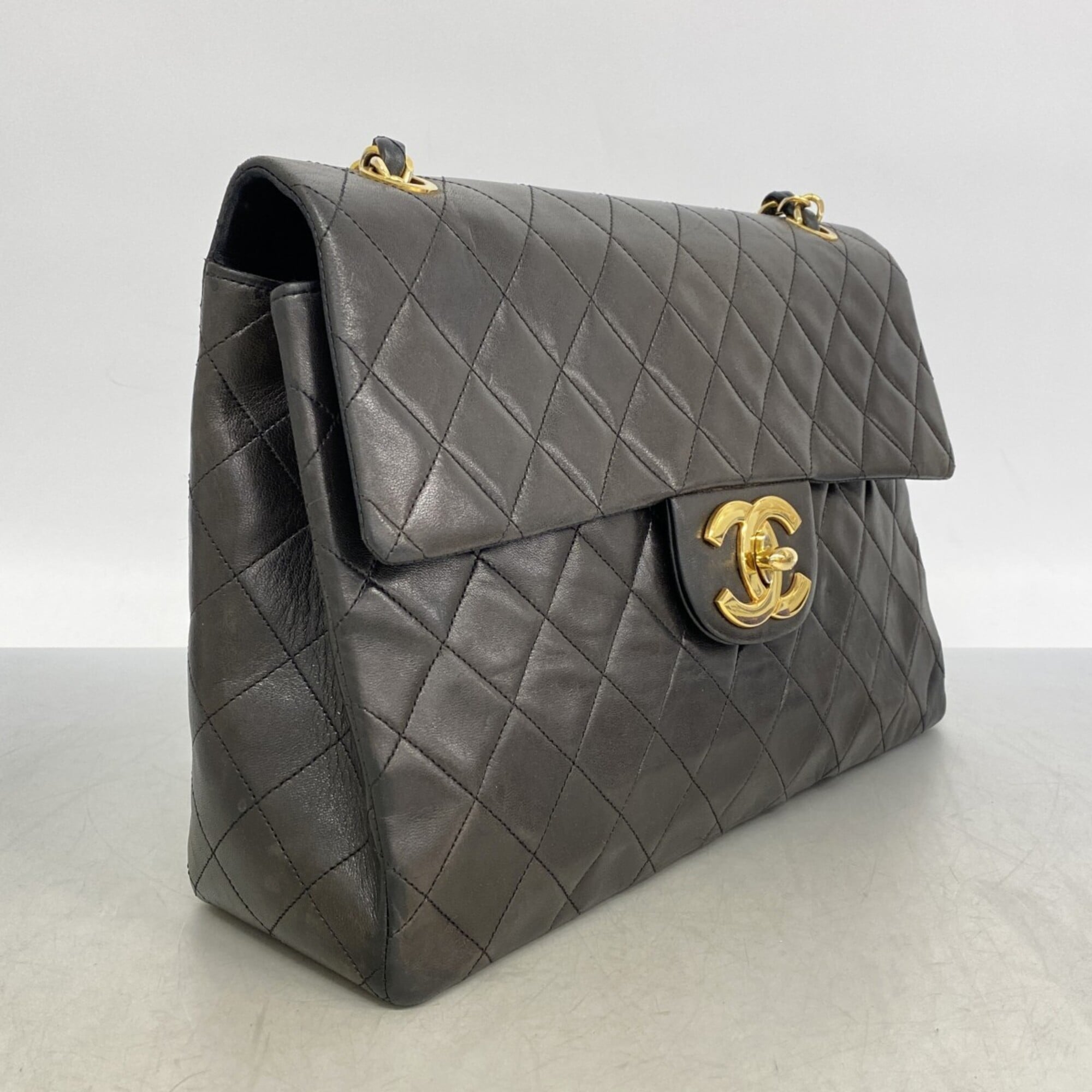 Vintage Classic Single Flap Bag Quilted Lambskin Maxi