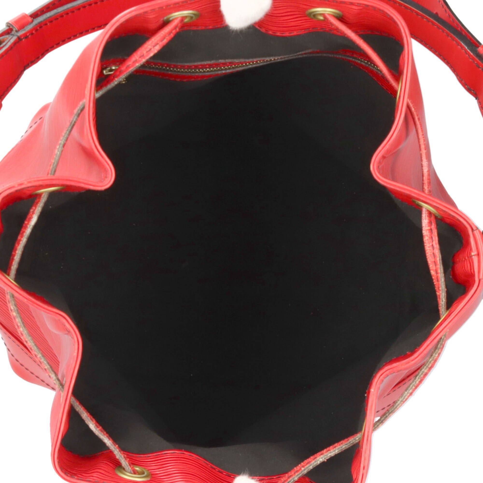 Louis Vuitton Castilian Red Red Color Epi Leather Shoulder Bag (Pre-Owned)