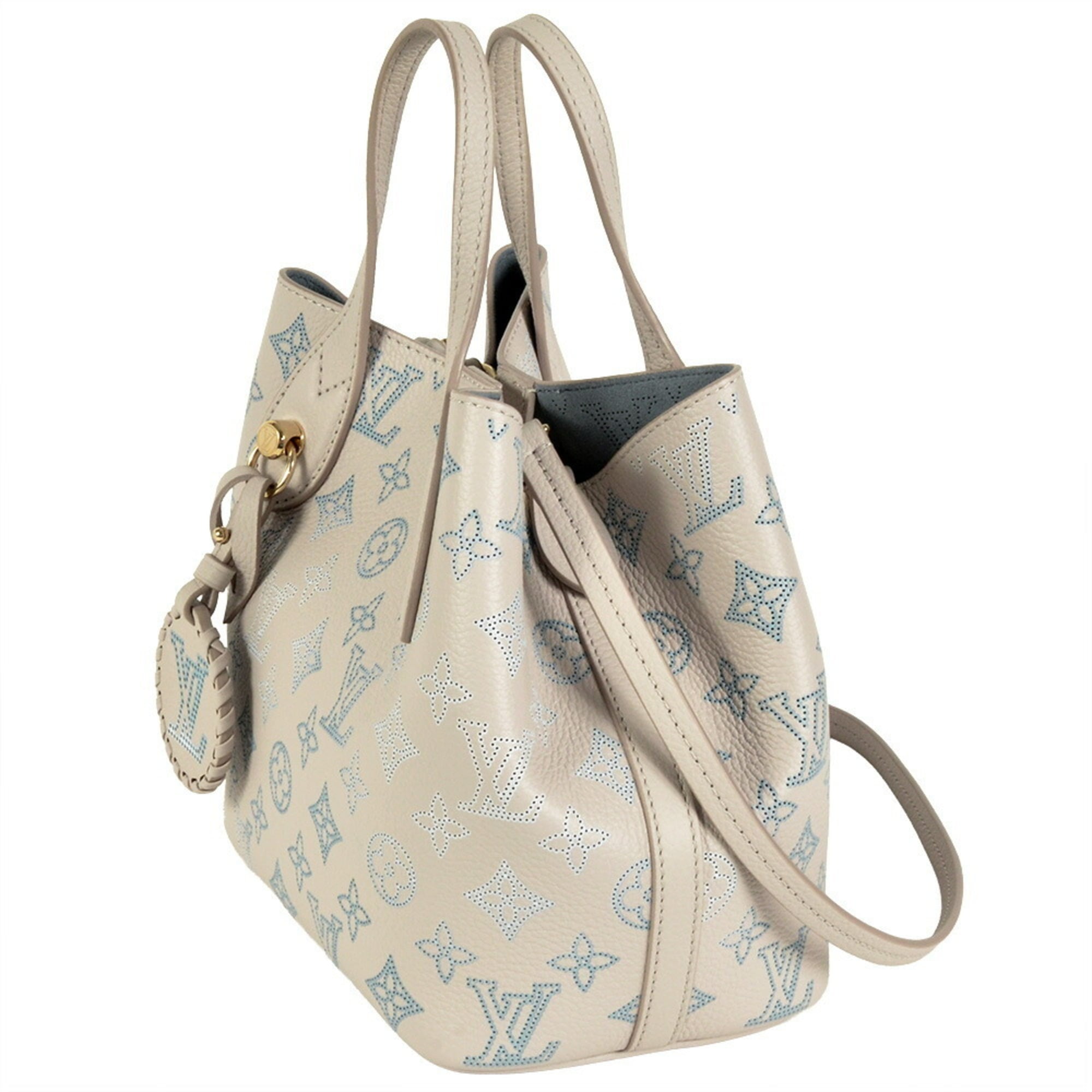 Louis Vuitton Beige Ivory Monogram Mahina Leather Handbag (Pre-Owned)