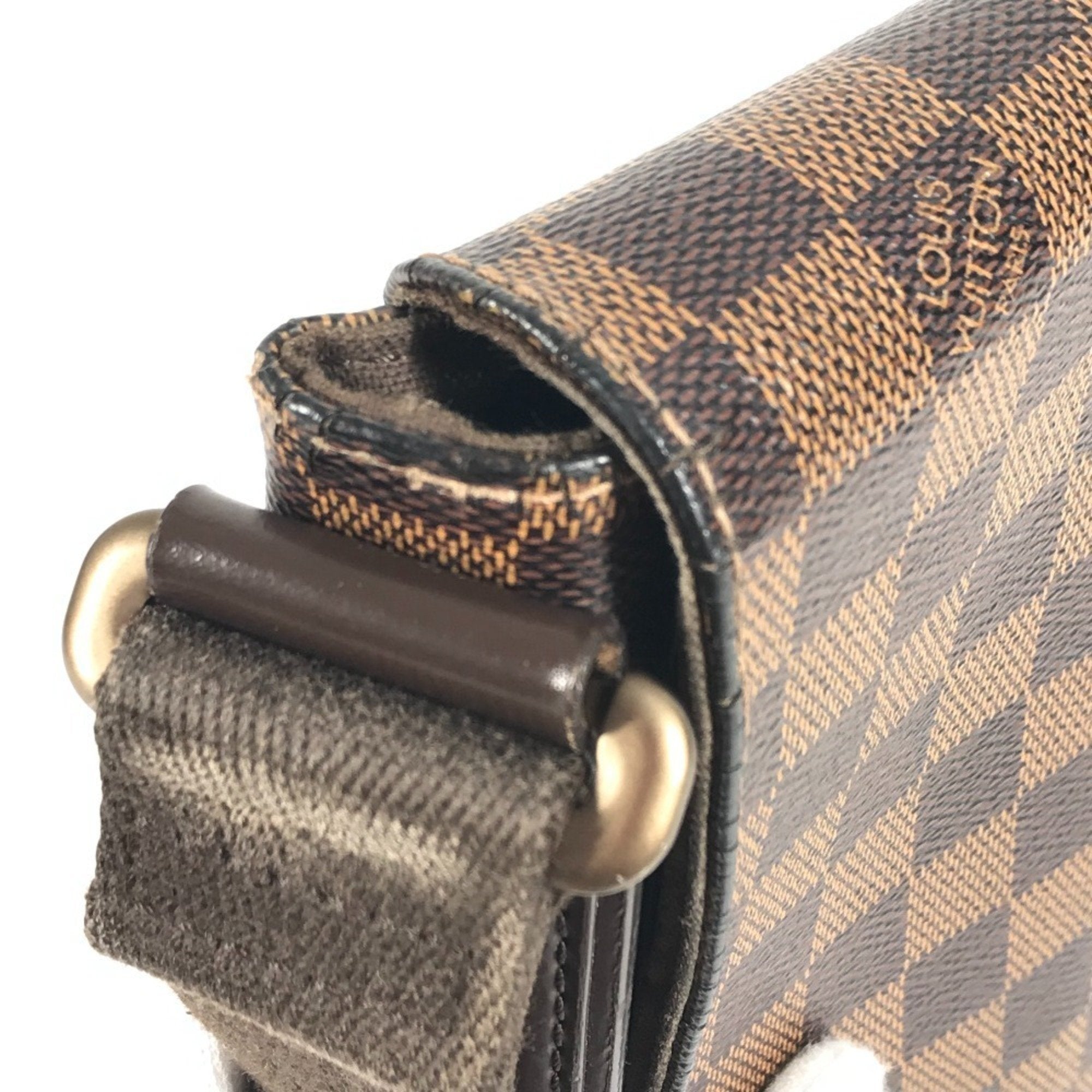 Louis Vuitton Brown Damier Canvas Ebene Damier Canvas Shoulder Bag (Pre-Owned)