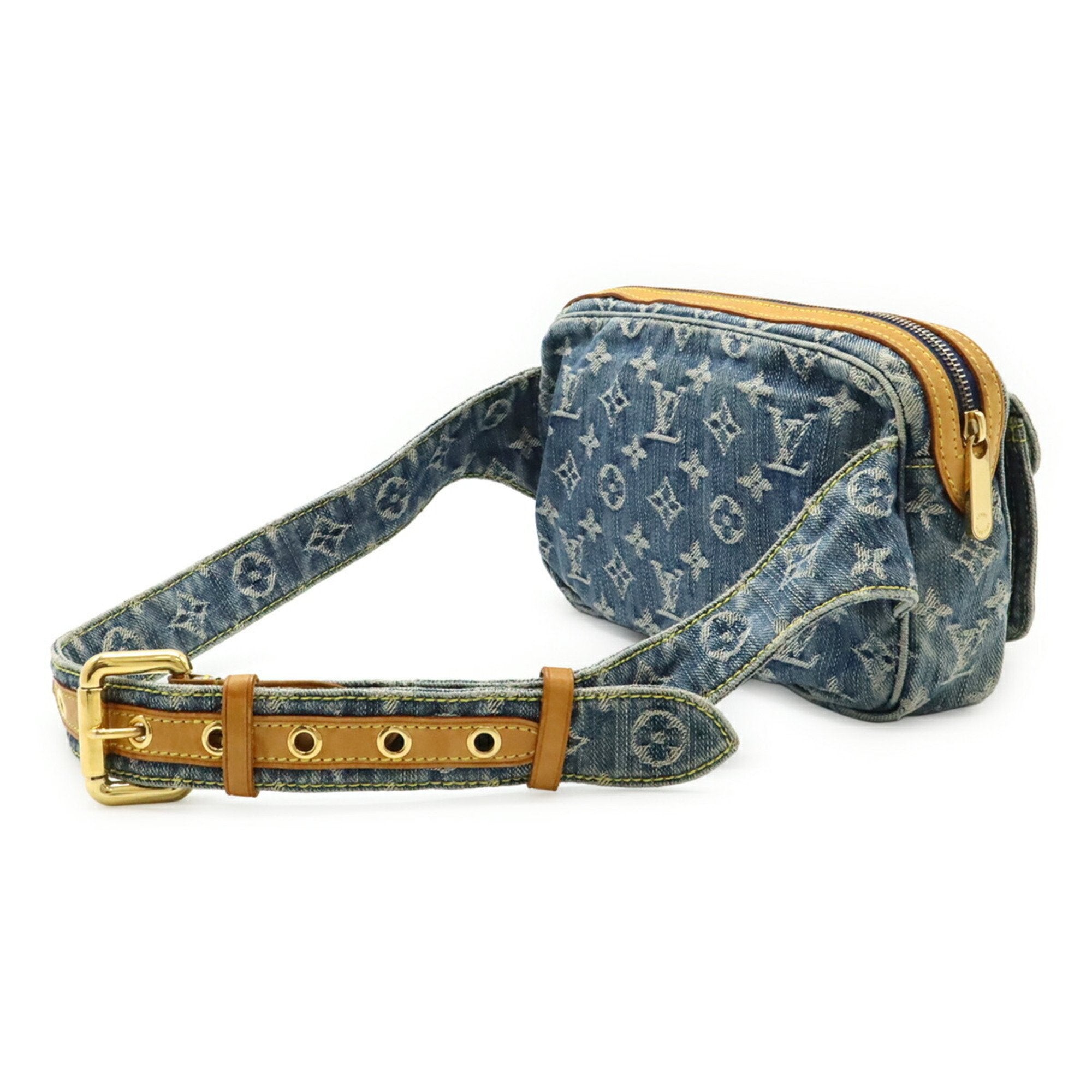 Louis Vuitton Blue Monogram Monogram Denim Fanny Pack Shoulder Bag (Pre-Owned)
