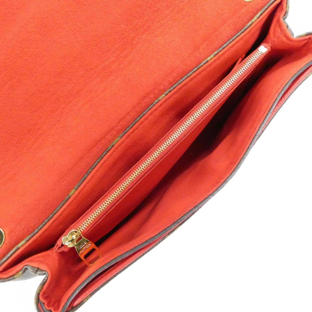 Louis Vuitton Cerise Marron Coated Canvas Leather Shoulder Bag (Pre-Owned)