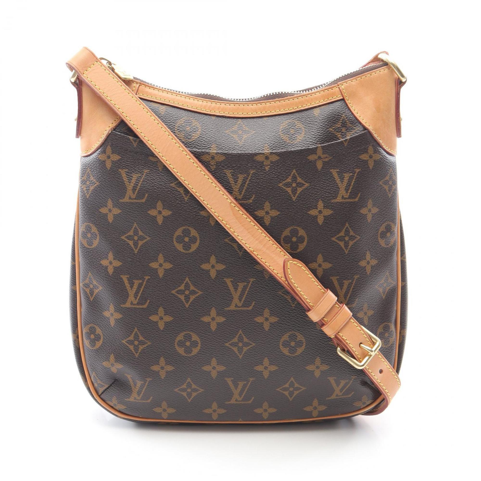 Louis Vuitton Brown Coated Canvas Leather Shoulder Bag (Pre-Owned)