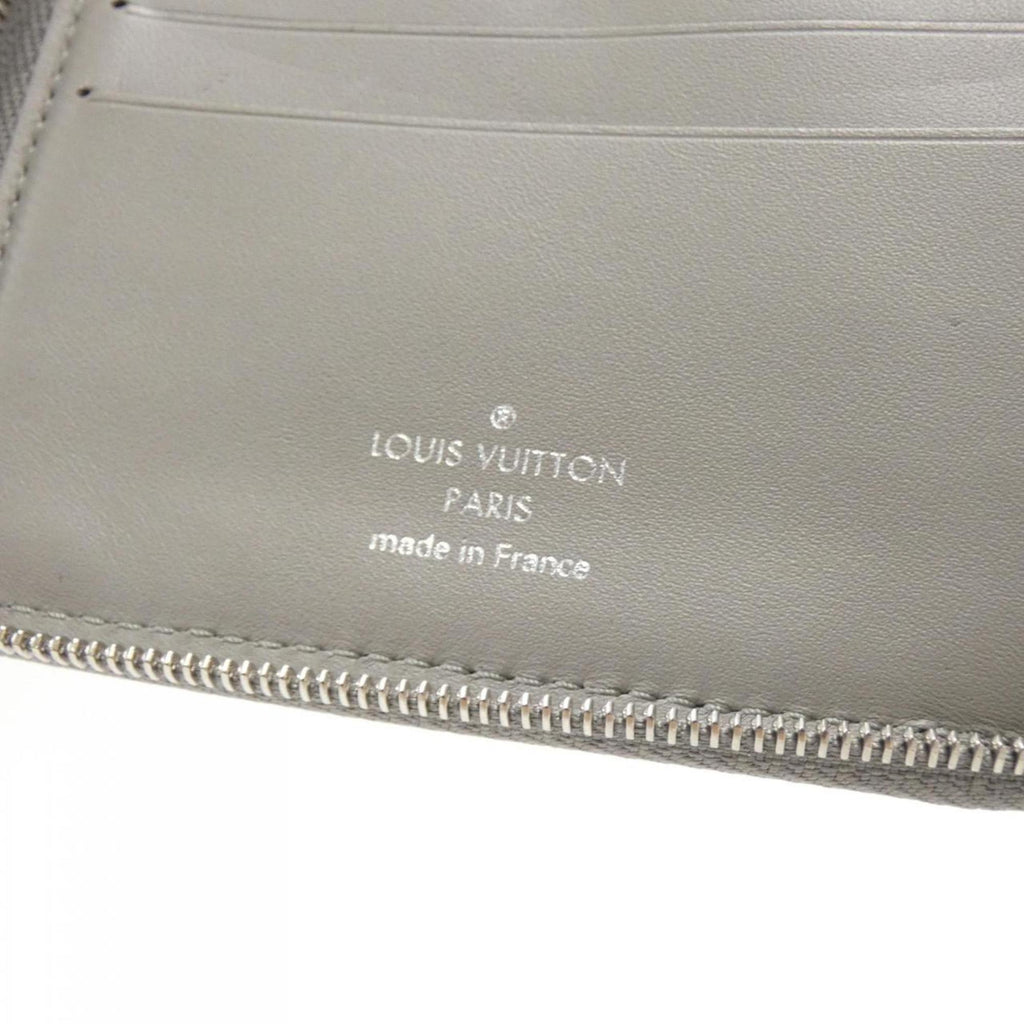 Louis Vuitton Metallic Gray Leather Wallet (Bi-Fold) (Pre-Owned)