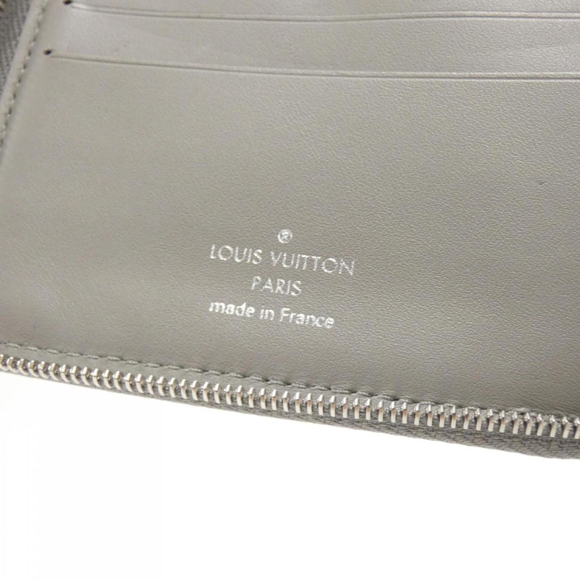 Louis Vuitton Metallic Gray Leather Wallet (Bi-Fold) (Pre-Owned)