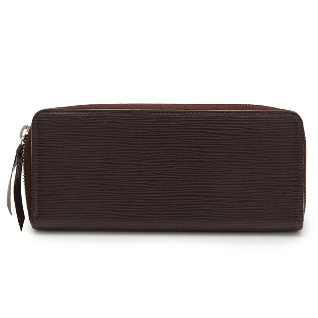Louis Vuitton Epi Burgundy Epi Leather Long Wallet (Bi-Fold) (Pre-Owned)