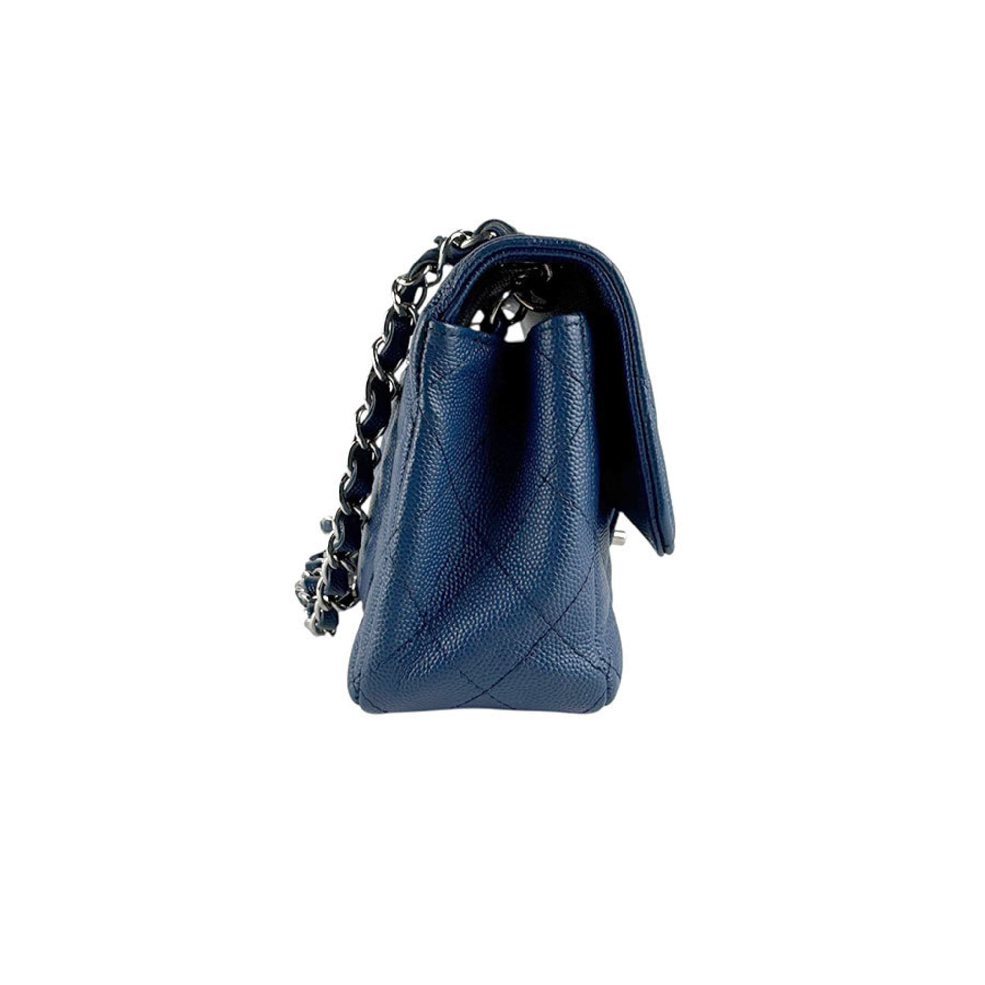 Classic Single Flap Bag Quilted Caviar Mini