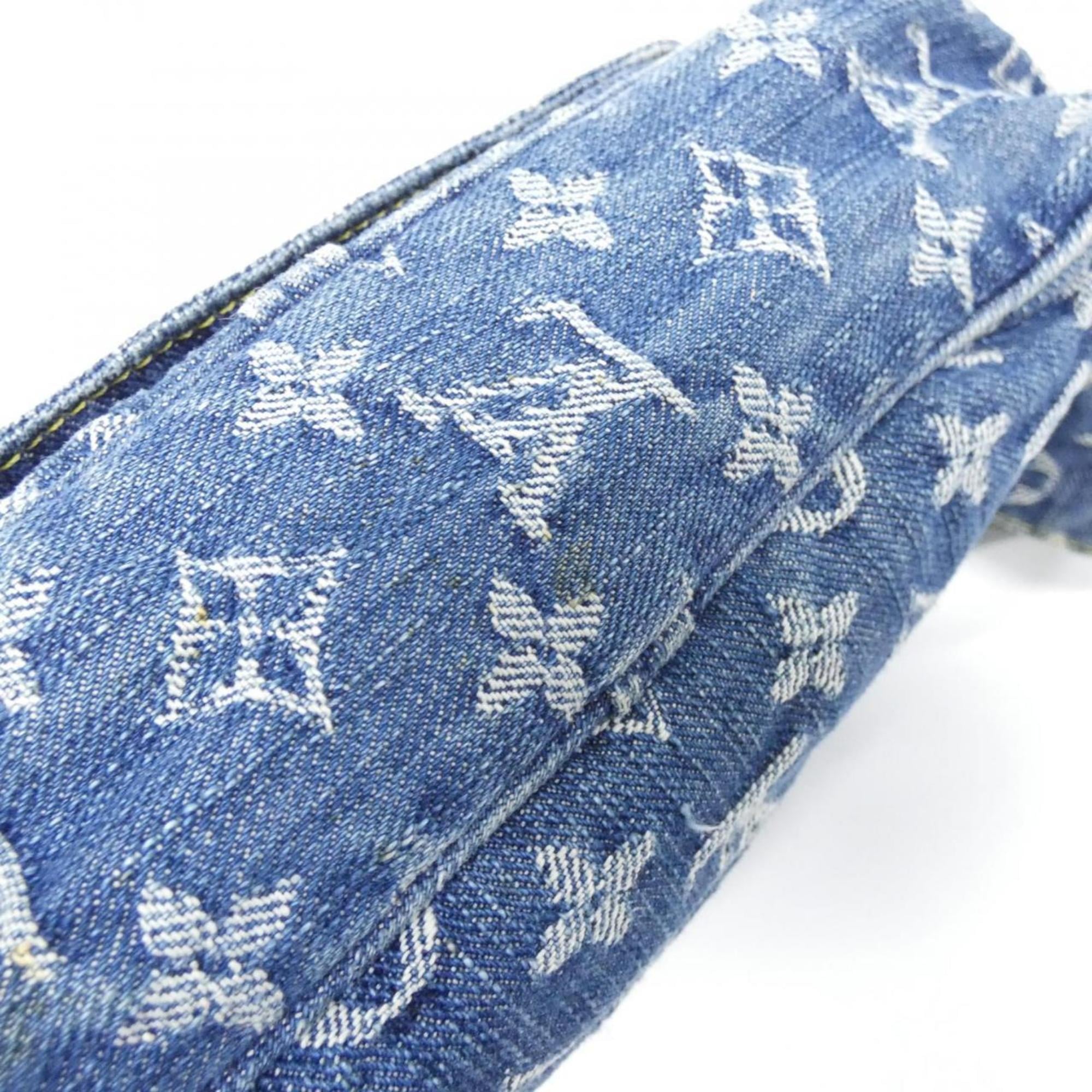 Louis Vuitton Blue Denim Canvas Shoulder Bag (Pre-Owned)