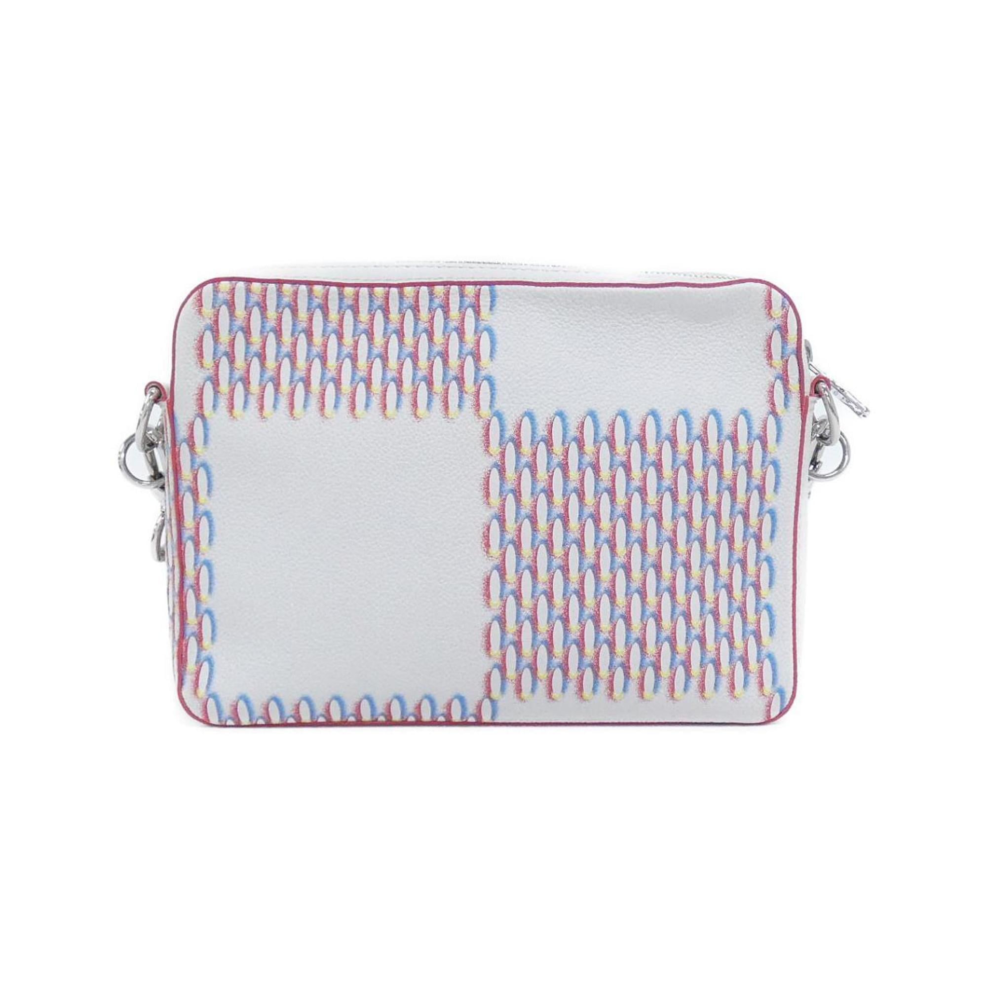 Louis Vuitton Damier Blanc Leather Shoulder Bag (Pre-Owned)