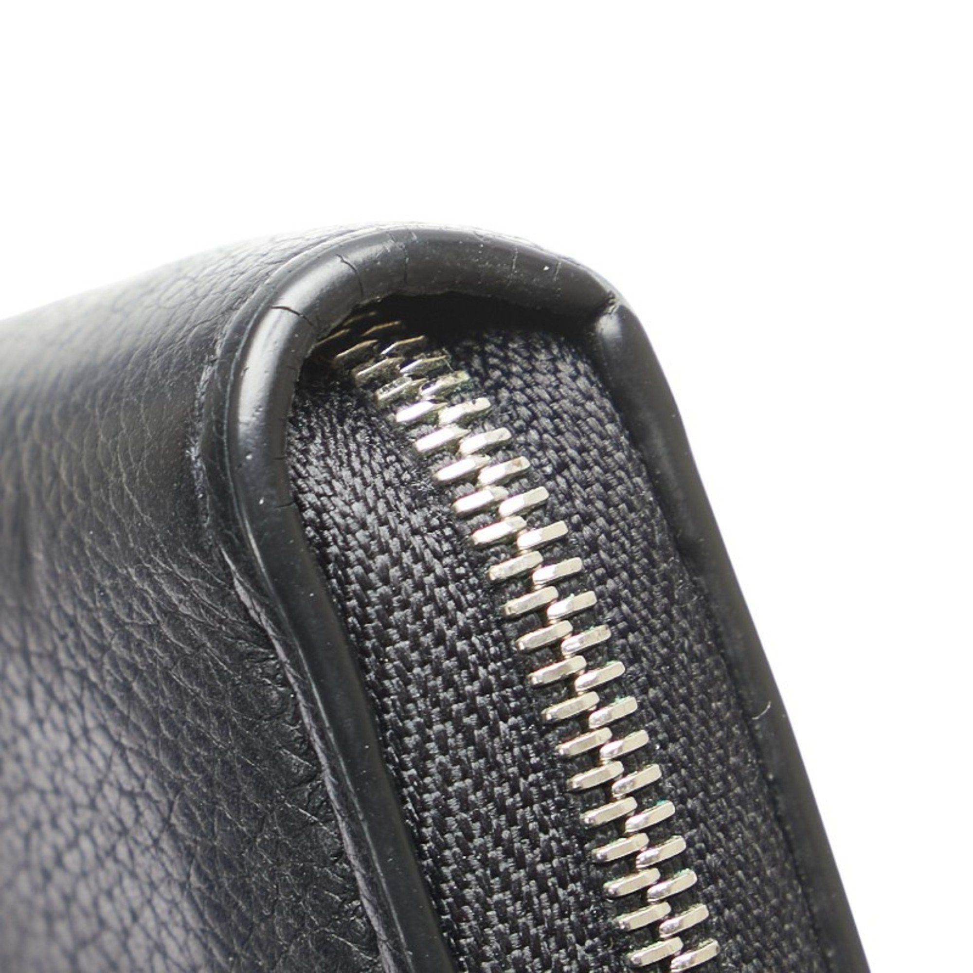 Louis Vuitton Black Noir Leather Coin Purse/Coin Case (Pre-Owned)