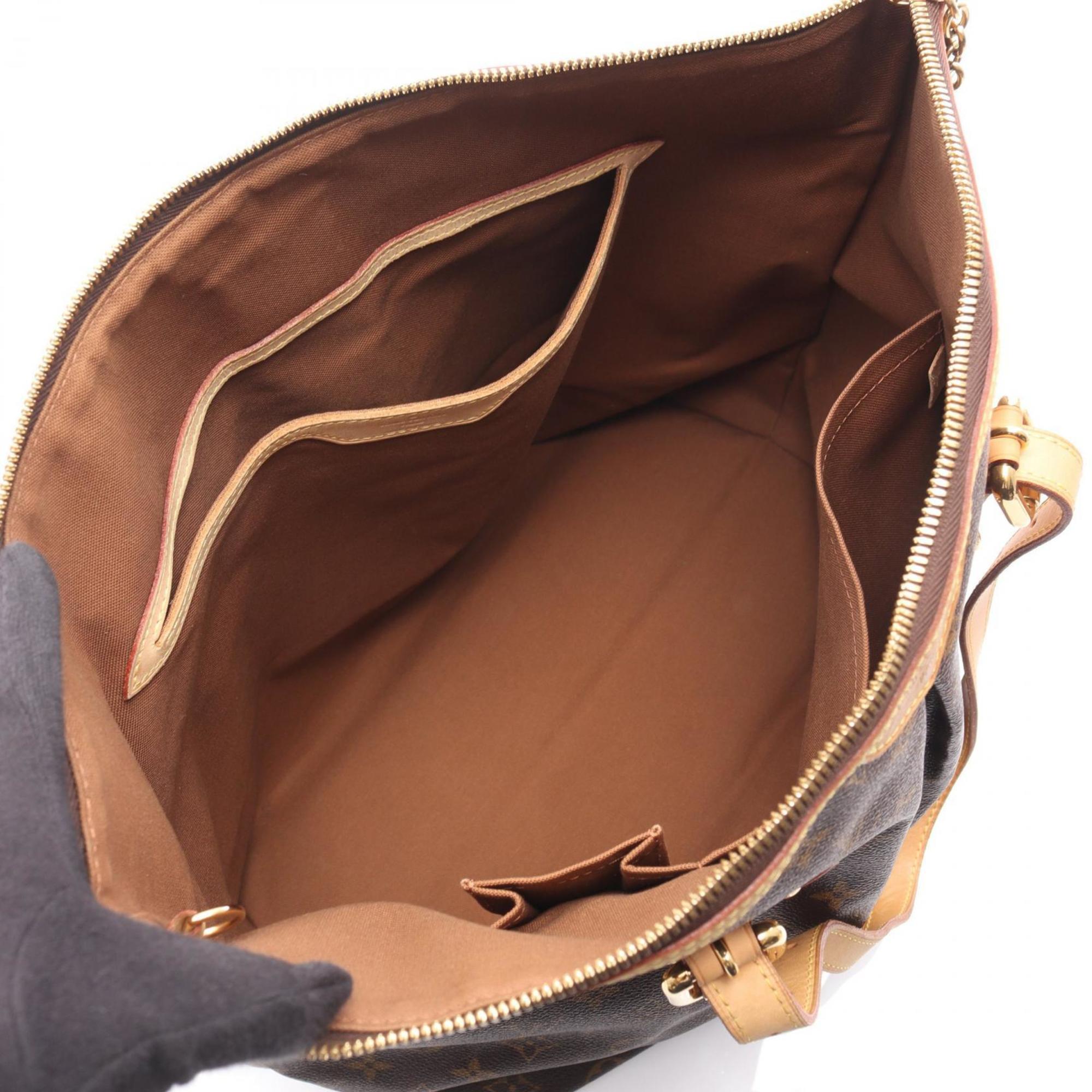 Louis Vuitton Brown Pvc Coated Canvas Leather Shoulder Bag (Pre-Owned)