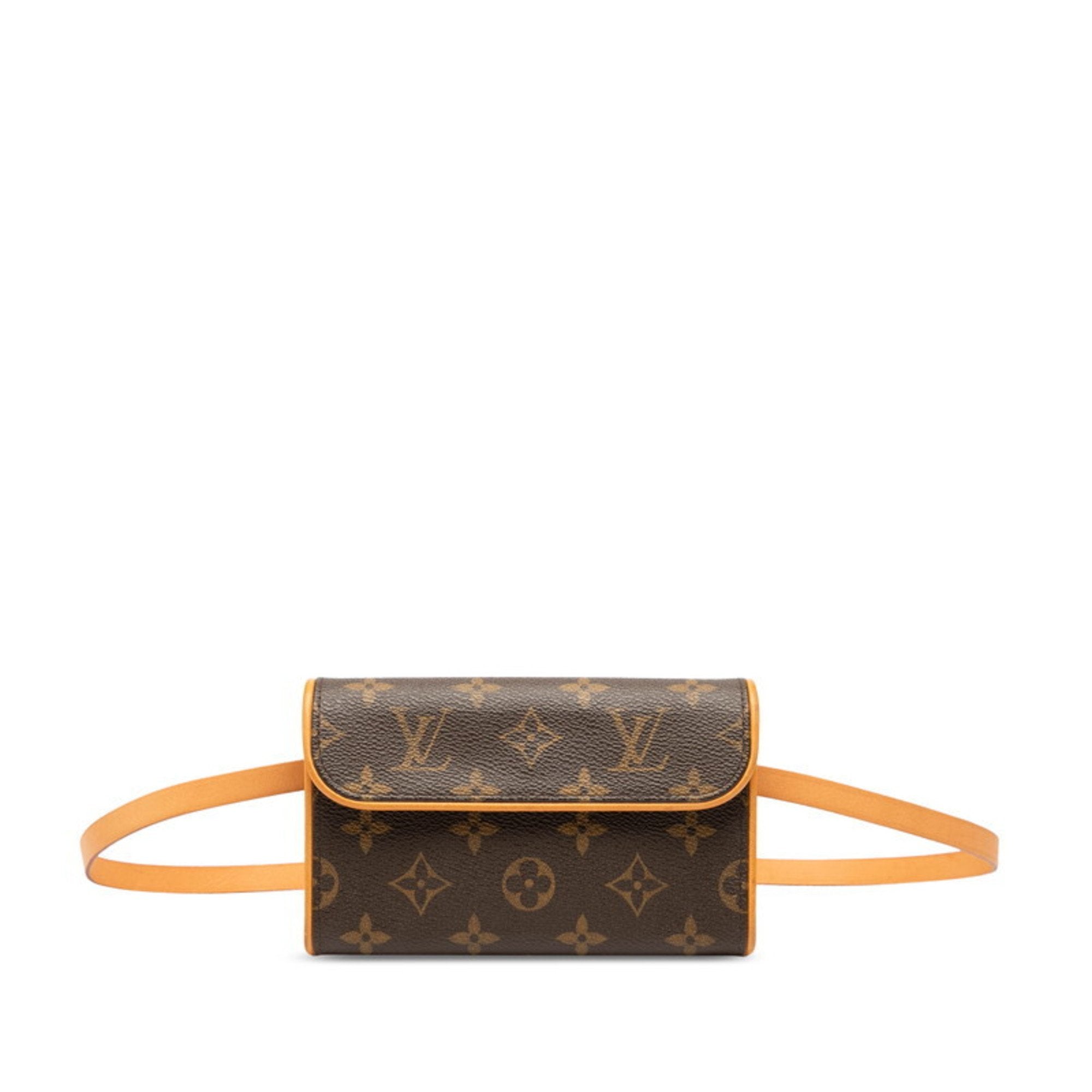 Louis Vuitton Brown Pvc Leather Pochette Sling Bag (Pre-Owned)