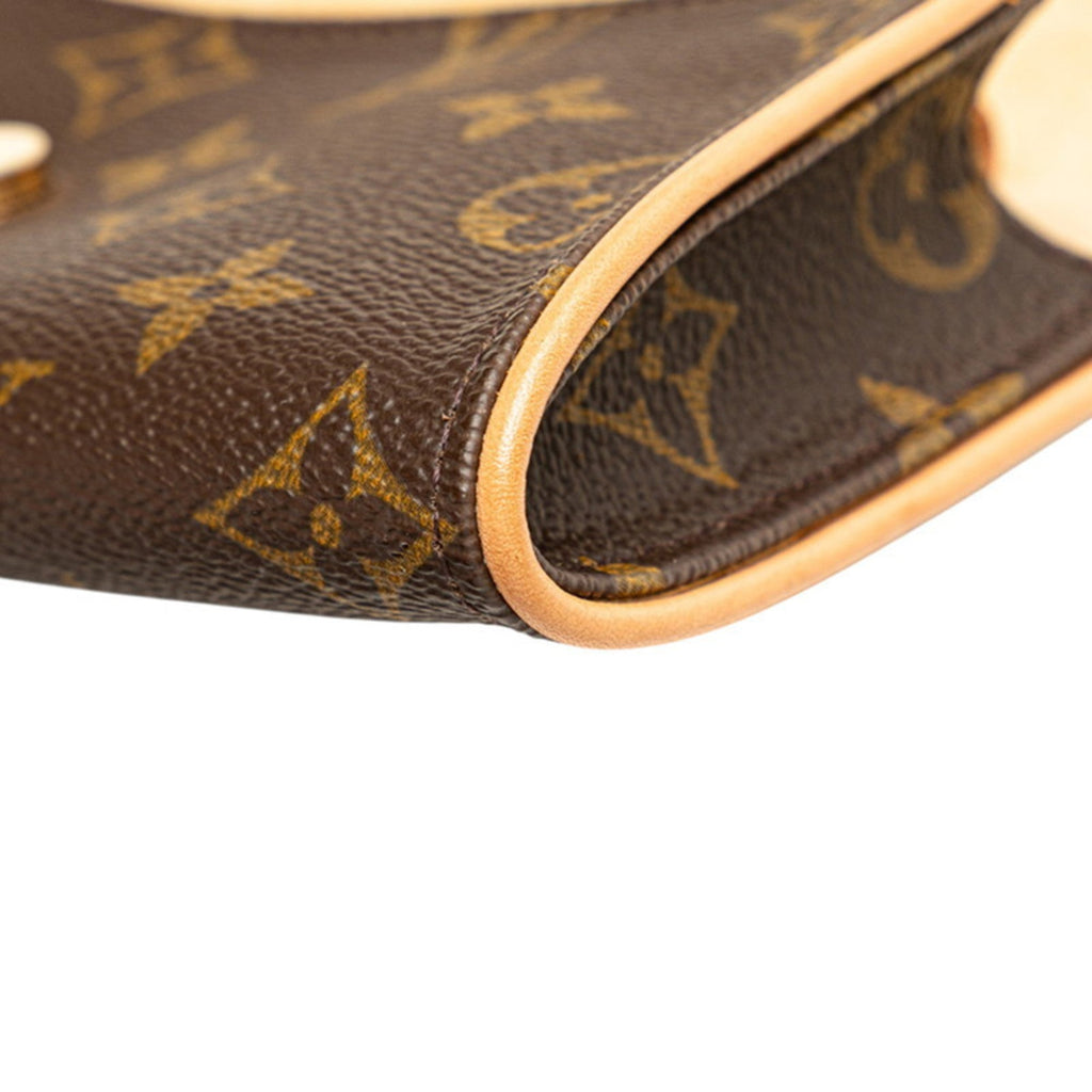 Louis Vuitton Monogram Brown Pvc Leather Pochette Shoulder Bag (Pre-Owned)